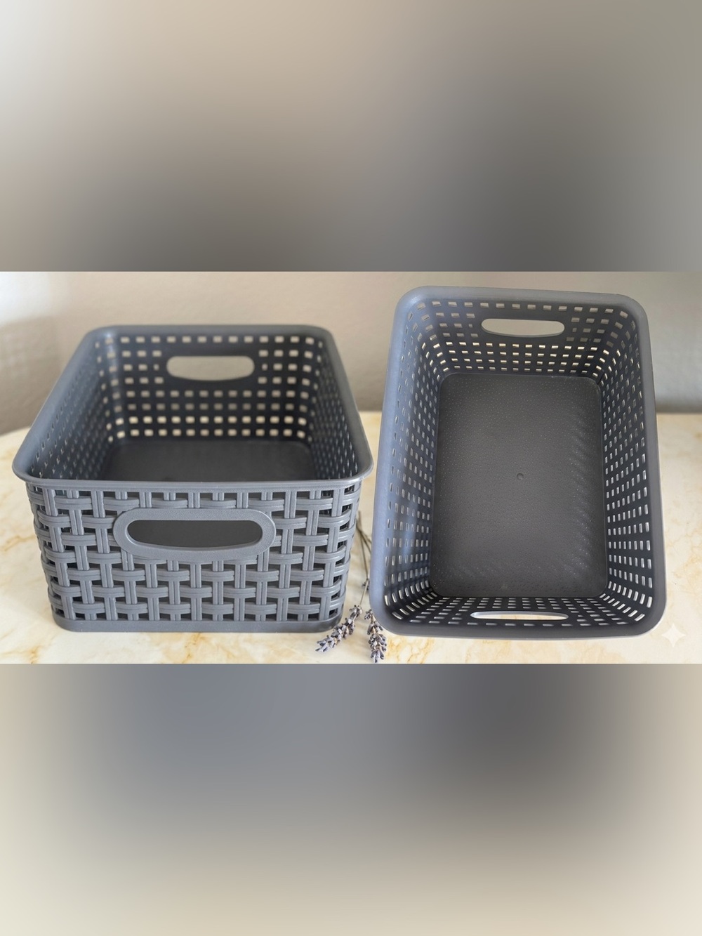 Modern Woven-Style Storage Baskets